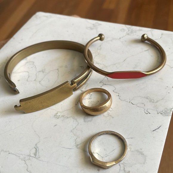 Madewell Jewelry - Lot of Madewell brass jewelry